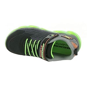 Amazon.com | Skechers boys Mega-surge Sneaker, Black/Lime